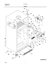 05 - Cabinet parts for Frigidaire Refrigerator FRT17B3AZ0 from AppliancePartsPros.com