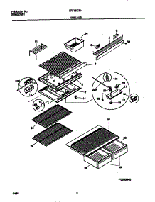 04 - Shelves parts for Frigidaire Refrigerator FRT16ICRHD0 from AppliancePartsPros.com