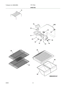 07 - Shelves parts for Frigidaire Refrigerator FRT17B3AT5 from AppliancePartsPros.com