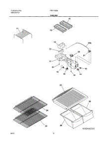 07 - Shelves parts for Frigidaire Refrigerator FRT17B3AZ0 from AppliancePartsPros.com