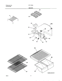 07 - Shelves parts for Frigidaire Refrigerator FRT17B3AT1 from AppliancePartsPros.com