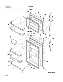 03 - Doors parts for Frigidaire Refrigerator FRT17G5AT1 from AppliancePartsPros.com