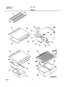 07 - Shelves parts for Frigidaire Refrigerator FRT17G5AT1 from AppliancePartsPros.com