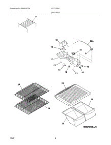 07 - Shelves parts for Frigidaire Refrigerator FRT17B3JW3 from AppliancePartsPros.com