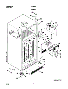 05 - Cabinet parts for Frigidaire Refrigerator FRT185BSB3 from AppliancePartsPros.com