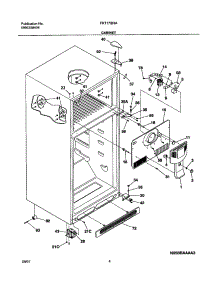 05 - Cabinet parts for Frigidaire Refrigerator FRT17IB3AW1 from AppliancePartsPros.com