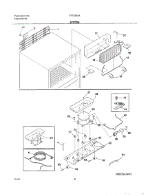 09 - System parts for Frigidaire Refrigerator FRT18B4AZ0 from AppliancePartsPros.com
