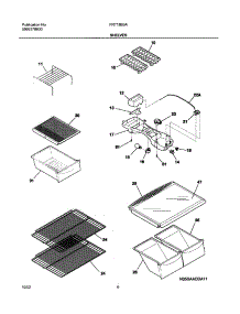 07 - Shelves parts for Frigidaire Refrigerator FRT18B5AW4 from AppliancePartsPros.com
