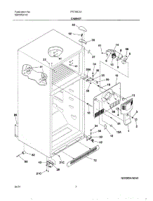 05 - Cabinet parts for Frigidaire Refrigerator FRT18C5AZ0 from AppliancePartsPros.com