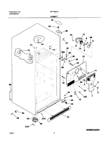 05 - Cabinet parts for Frigidaire Refrigerator FRT18B5AW7 from AppliancePartsPros.com