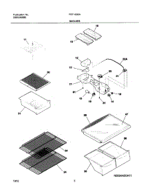 07 - Shelves parts for Frigidaire Refrigerator FRT18B5AW7 from AppliancePartsPros.com
