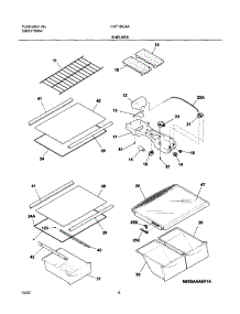 07 - Shelves parts for Frigidaire Refrigerator FRT18G4AWA from AppliancePartsPros.com