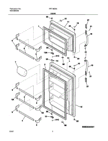 03 - Doors parts for Frigidaire Refrigerator FRT18G5AW1 from AppliancePartsPros.com