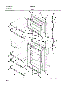03 - Doors parts for Frigidaire Refrigerator FRT18G4AW8 from AppliancePartsPros.com