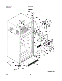05 - Cabinet parts for Frigidaire Refrigerator FRT18G4AW8 from AppliancePartsPros.com