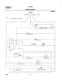 10 - Wiring Schematic parts for Frigidaire Refrigerator FRT18G4AW8 from AppliancePartsPros.com
