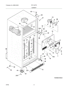 05 - Cabinet parts for Frigidaire Refrigerator FRT18HP7DW4 from AppliancePartsPros.com