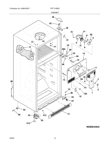 05 - Cabinet parts for Frigidaire Refrigerator FRT18HS6DQ0 from AppliancePartsPros.com