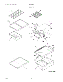 07 - Shelves parts for Frigidaire Refrigerator FRT18HS6DQ0 from AppliancePartsPros.com