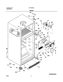05 - Cabinet parts for Frigidaire Refrigerator FRT18HS6AQA from AppliancePartsPros.com