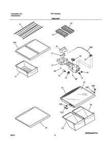 07 - Shelves parts for Frigidaire Refrigerator FRT18HS6AQA from AppliancePartsPros.com