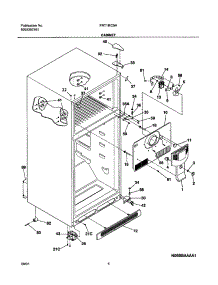 05 - Cabinet parts for Frigidaire Refrigerator FRT18IC5AQ2 from AppliancePartsPros.com