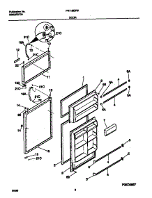 02 - Doors parts for Frigidaire Refrigerator FRT18IDRHZ0 from AppliancePartsPros.com