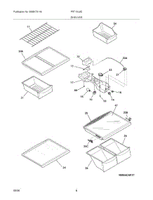07 - Shelves parts for Frigidaire Refrigerator FRT18IL6DQM from AppliancePartsPros.com