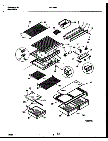 04 - Shelves And Supports parts for Frigidaire Refrigerator FRT18JRBD0 from AppliancePartsPros.com