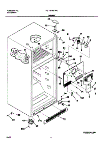 05 - Cabinet parts for Frigidaire Refrigerator FRT18KB2CW0 from AppliancePartsPros.com