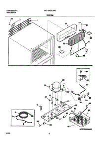 09 - System parts for Frigidaire Refrigerator FRT18KB2CW0 from AppliancePartsPros.com