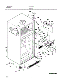 05 - Cabinet parts for Frigidaire Refrigerator FRT18KS5AQ6 from AppliancePartsPros.com