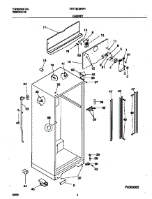 03 - Cabinet parts for Frigidaire Refrigerator FRT18LBHW1 from AppliancePartsPros.com
