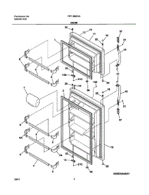 03 - Door parts for Frigidaire Refrigerator FRT18ND5AQ2 from AppliancePartsPros.com