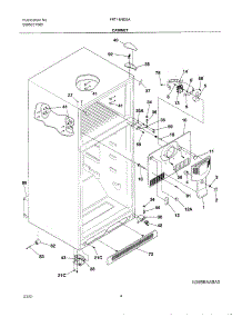 05 - Cabinet parts for Frigidaire Refrigerator FRT18ND5AW0 from AppliancePartsPros.com