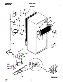 05 - System parts for Frigidaire Refrigerator FRT18LBHW1 from AppliancePartsPros.com