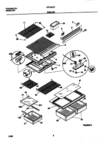 04 - Shelves parts for Frigidaire Refrigerator FRT18LRHD0 from AppliancePartsPros.com