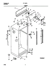 03 - Cabinet parts for Frigidaire Refrigerator FRT18NRCW0 from AppliancePartsPros.com