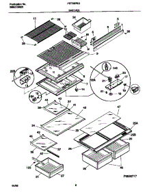 04 - Shelves parts for Frigidaire Refrigerator FRT18PRGD1 from AppliancePartsPros.com