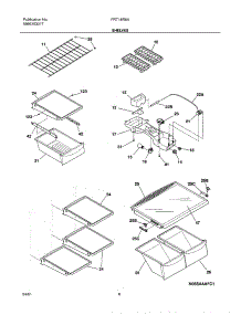 07 - Shelves parts for Frigidaire Refrigerator FRT18R6AW0 from AppliancePartsPros.com