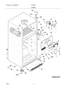 05 - Cabinet parts for Frigidaire Refrigerator FRT18S6JS4 from AppliancePartsPros.com