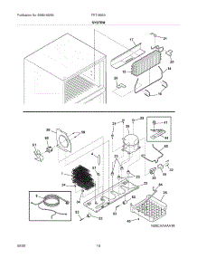 09 - System parts for Frigidaire Refrigerator FRT18S6ABL from AppliancePartsPros.com