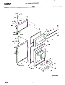02 - Doors parts for Frigidaire Refrigerator FRT18SJGD1 from AppliancePartsPros.com