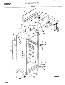 03 - Cabinet parts for Frigidaire Refrigerator FRT18SJGD1 from AppliancePartsPros.com