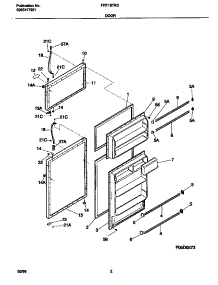 03 - Doors parts for Frigidaire Refrigerator FRT18TRCD7 from AppliancePartsPros.com