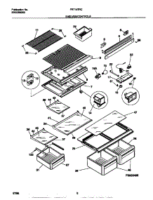 04 - Shelves / Controls parts for Frigidaire Refrigerator FRT18TRCD3 from AppliancePartsPros.com