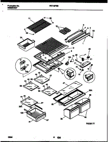 05 - Shelves And Supports parts for Frigidaire Refrigerator FRT19PRBD1 from AppliancePartsPros.com