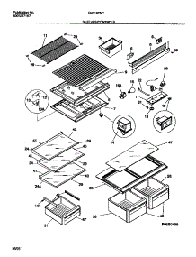 04 - Shelves / Controls parts for Frigidaire Refrigerator FRT18TNCD0 from AppliancePartsPros.com