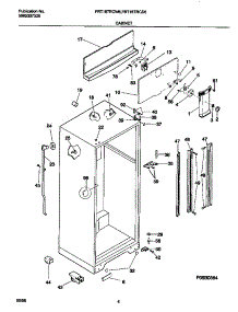 03 - Cabinet parts for Frigidaire Refrigerator FRT18TRCW6 from AppliancePartsPros.com