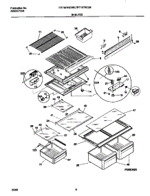 04 - Shelves parts for Frigidaire Refrigerator FRT18TRCW6 from AppliancePartsPros.com